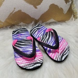 Little girl flip flops size 5-6
